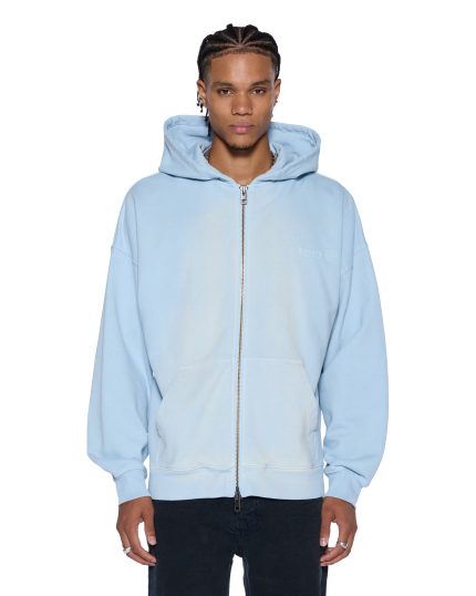 Blue Hoodie Zip Up