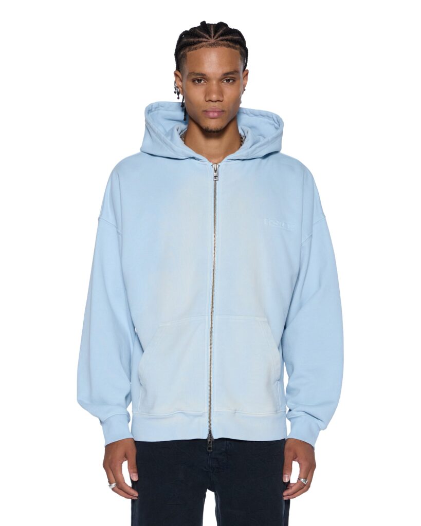 Blue Hoodie Zip Up