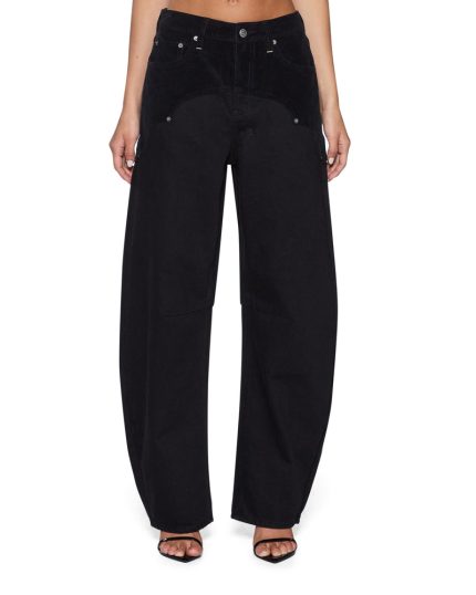 Barrel Jean Saloon Black