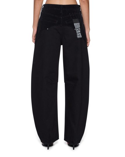 Barrel Jean Saloon Black