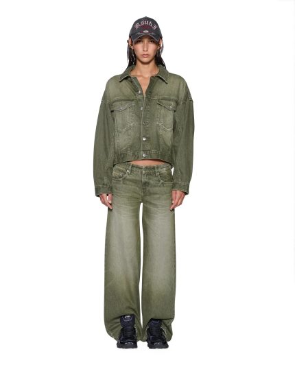 Relax Trucker Jacket Militant Green